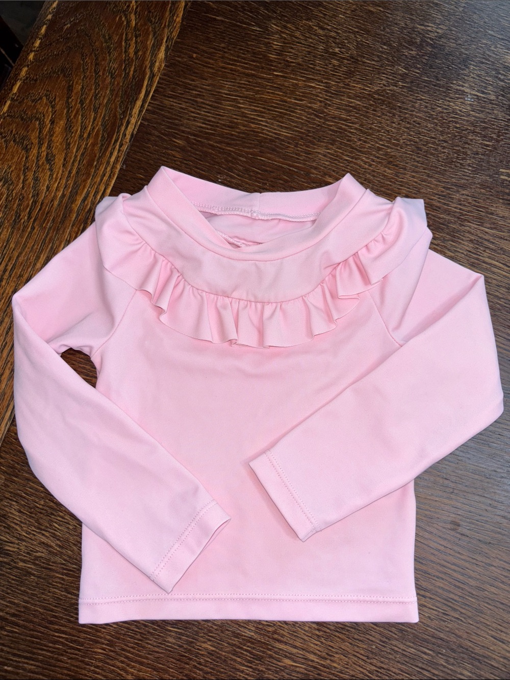 Janie and Jack Pink Baby Swim Rashguard 12-18mo